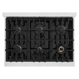 36 in. 5.2 cu. ft. Select Gas Range with Convection Gas Oven - (HGRSBR36) -