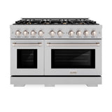 48 in. 6.7 cu. ft. Select Double Oven Gas Range - (HGRSBR48) -
