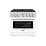 6 in. 5.2 cu. ft. Select Gas Range with 6 Burner Cooktop and Convection Gas Oven - (HGRSWM36) -