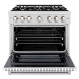 6 in. 5.2 cu. ft. Select Gas Range with 6 Burner Cooktop and Convection Gas Oven - (HGRSWM36) -