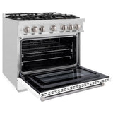 6 in. 5.2 cu. ft. Select Gas Range with 6 Burner Cooktop and Convection Gas Oven - (HGRSWM36) -
