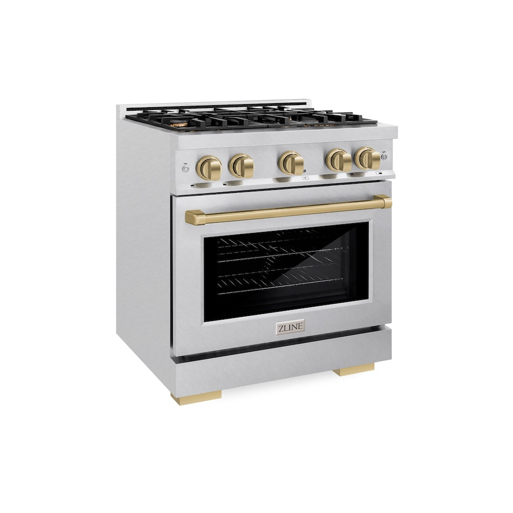 Autograph Edition 30 in. 4.2 cu. ft. Select Gas Range with 4 Burner Cooktop and Convection Gas Oven - (HGRSZ30CB) -