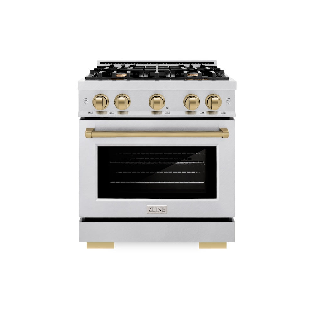 Autograph Edition 30 in. 4.2 cu. ft. Select Gas Range with 4 Burner Cooktop and Convection Gas Oven - (HGRSZ30CB) -