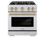 Autograph Edition 30 in. 4.2 cu. ft. Select Gas Range with 4 Burner Cooktop and Convection Gas Oven - (HGRSZ30CB) -