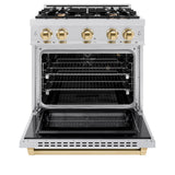 Autograph Edition 30 in. 4.2 cu. ft. Select Gas Range with 4 Burner Cooktop and Convection Gas Oven - (HGRSZ30G) -