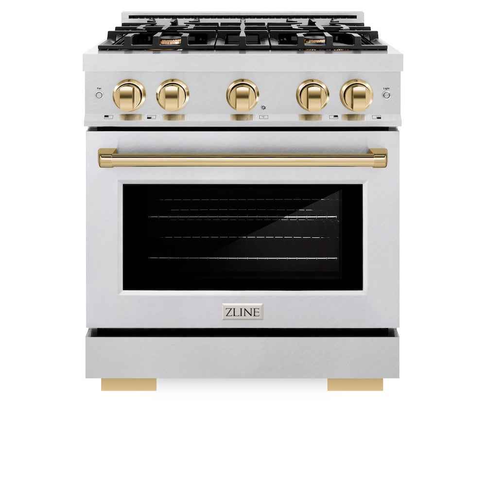 Autograph Edition 30 in. 4.2 cu. ft. Select Gas Range with 4 Burner Cooktop and Convection Gas Oven - (HGRSZ30G) -