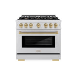 Autograph Edition 36 in. 5.2 cu. ft. Select Gas Range with 6 Burner Cooktop and Convection Gas Oven - (HGRSZ36CB) -