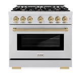 Autograph Edition 36 in. 5.2 cu. ft. Select Gas Range with 6 Burner Cooktop and Convection Gas Oven - (HGRSZ36CB) -