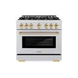 Autograph Edition 36 in. 5.2 cu. ft. Select Gas Range with 6 Burner Cooktop and Convection Gas Oven - (HGRSZ36G) -