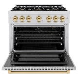 Autograph Edition 36 in. 5.2 cu. ft. Select Gas Range with 6 Burner Cooktop and Convection Gas Oven - (HGRSZ36G) -