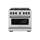 Autograph Edition 36 in. 5.2 cu. ft. Select Gas Range with 6 Burner Cooktop and Convection Gas Oven - (HGRSZ36MB) -