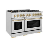Autograph Edition 48 in. 6.7 cu. ft. Select Double Oven Gas Range with 8 Burner Cooktop - (HGRSZ48CB) -