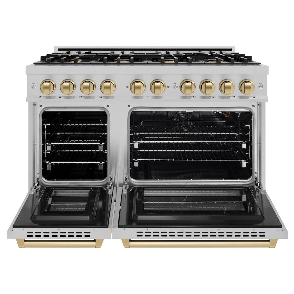 Autograph Edition 48 in. 6.7 cu. ft. Select Double Oven Gas Range with 8 Burner Cooktop - (HGRSZ48CB) -