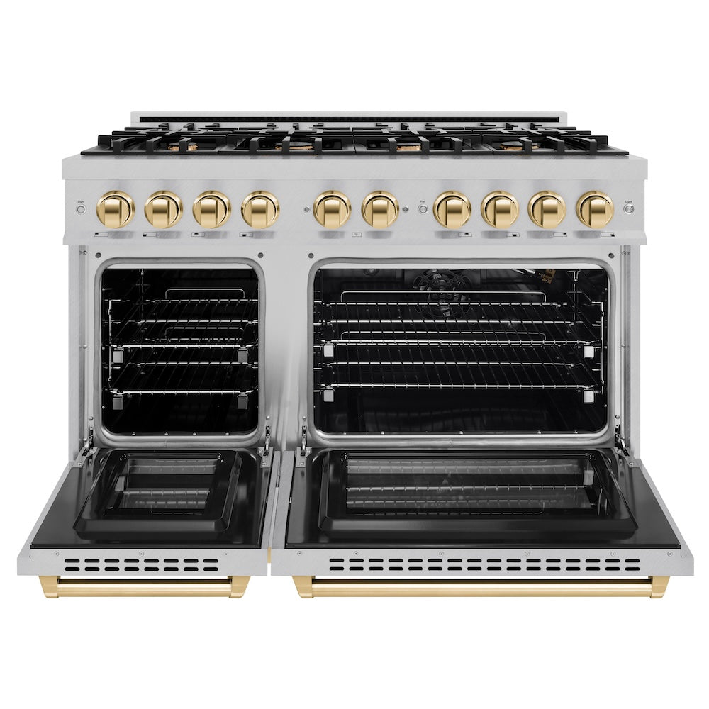 Autograph Edition 48 in. 6.7 cu. ft. Select Double Oven Gas Range with 8 Burner Cooktop - (HGRSZ48G) -
