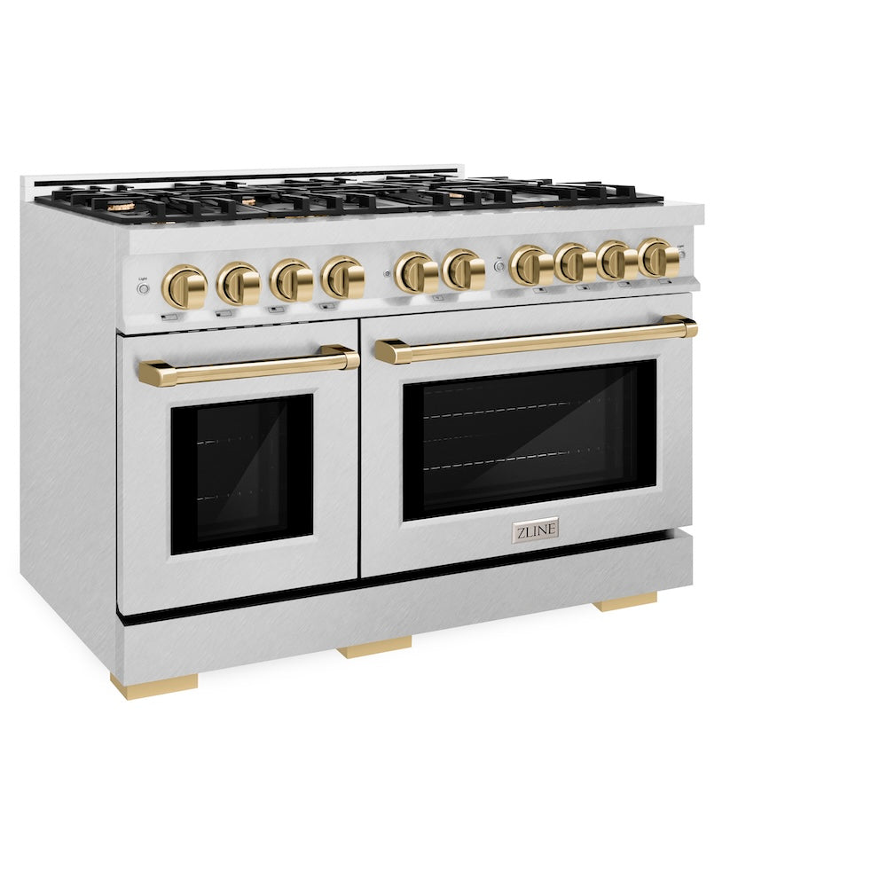 Autograph Edition 48 in. 6.7 cu. ft. Select Double Oven Gas Range with 8 Burner Cooktop - (HGRSZ48G) -