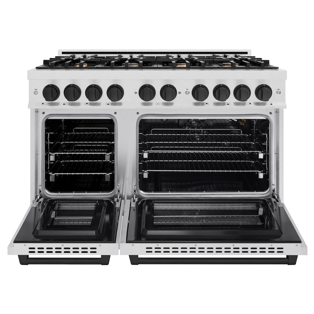 Autograph Edition 48 in. 6.7 cu. ft. Select Double Oven Gas Range with 8 Burner Cooktop - (HGRSZ48MB) -