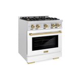 Autograph Edition 30 in. 4.2 cu. ft. Select Gas Range with 4 Burner Cooktop and Convection Gas Oven - (HGRSZWM30CB) -