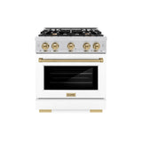 Autograph Edition 30 in. 4.2 cu. ft. Select Gas Range with 4 Burner Cooktop and Convection Gas Oven - (HGRSZWM30CB) -