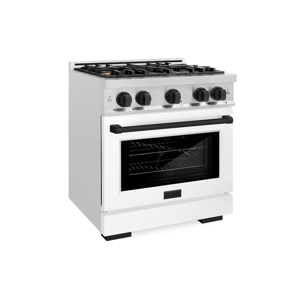 Autograph Edition 30 in. 4.2 cu. ft. Select Gas Range with 4 Burner Cooktop and Convection Gas Oven - (HGRSZWM30MB) -