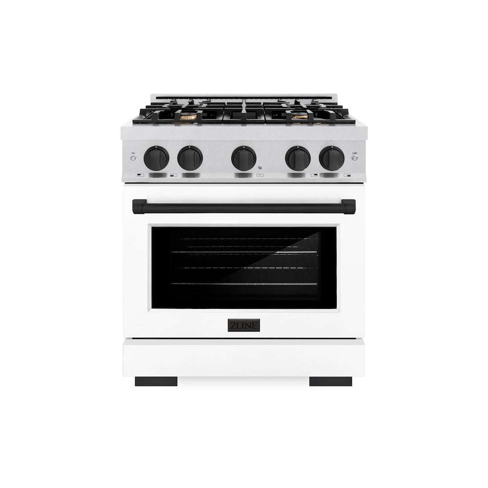 Autograph Edition 30 in. 4.2 cu. ft. Select Gas Range with 4 Burner Cooktop and Convection Gas Oven - (HGRSZWM30MB) -