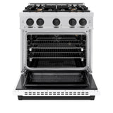 Autograph Edition 30 in. 4.2 cu. ft. Select Gas Range with 4 Burner Cooktop and Convection Gas Oven - (HGRSZWM30MB) -