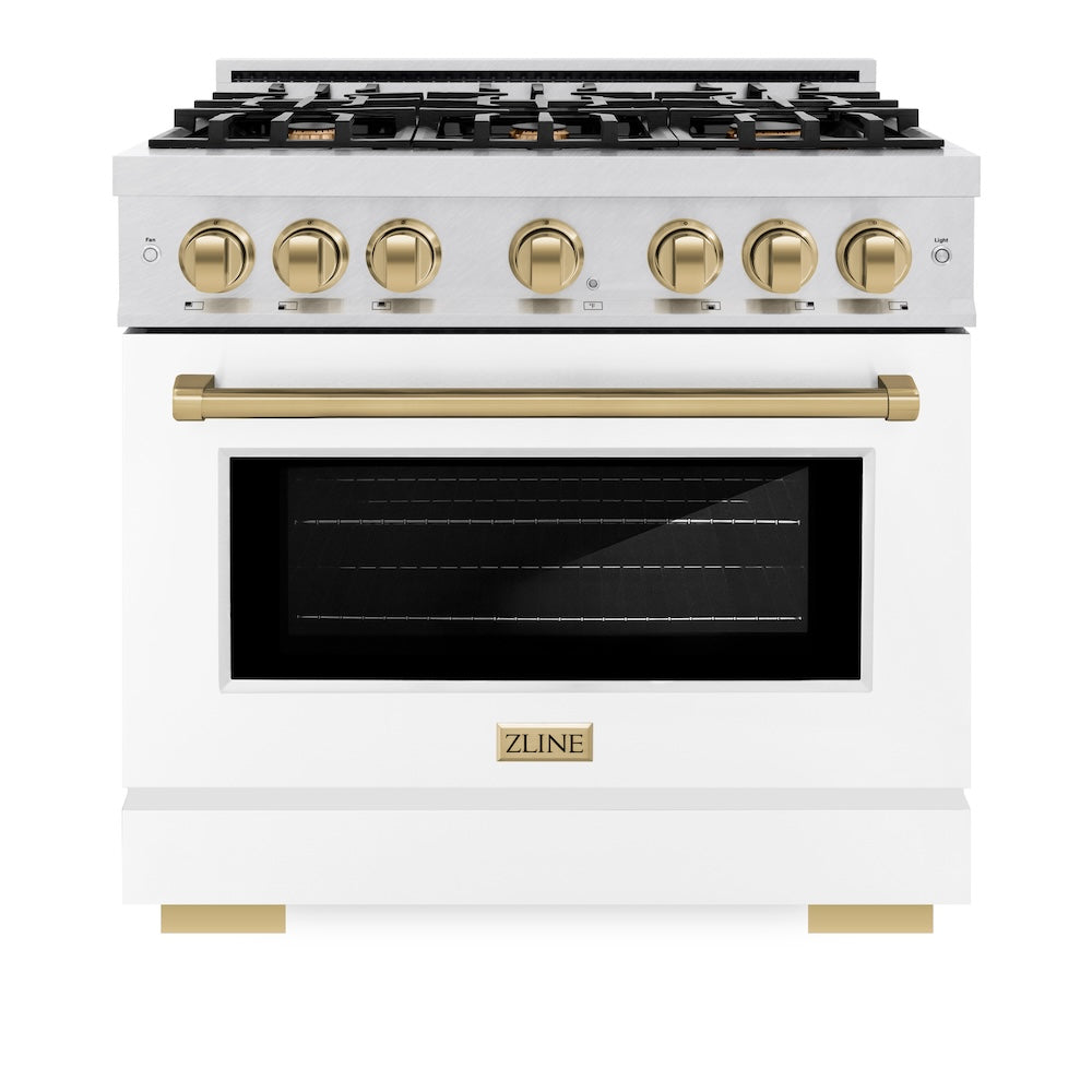 Autograph Edition 36 in. 5.2 cu. ft. Select Gas Range with 6 Burner Cooktop and Convection Gas Oven - (HGRSZWM36CB) -
