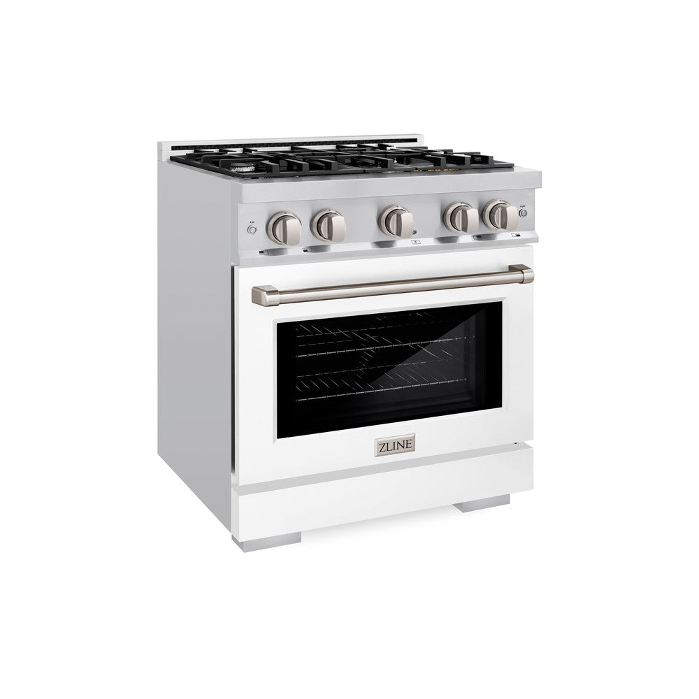 30 in. 4.2 cu. ft. Select Gas Range with 4 Burner Cooktop and Convection Gas Oven - (HGRWM30) -