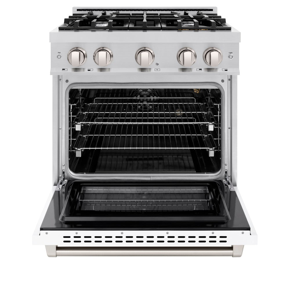30 in. 4.2 cu. ft. Select Gas Range with 4 Burner Cooktop and Convection Gas Oven - (HGRWM30) -