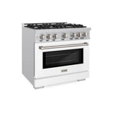 36 in. 5.2 cu. ft. Select Gas Range with 6 Burner Cooktop and Convection Gas Oven - (HGRWM36) -