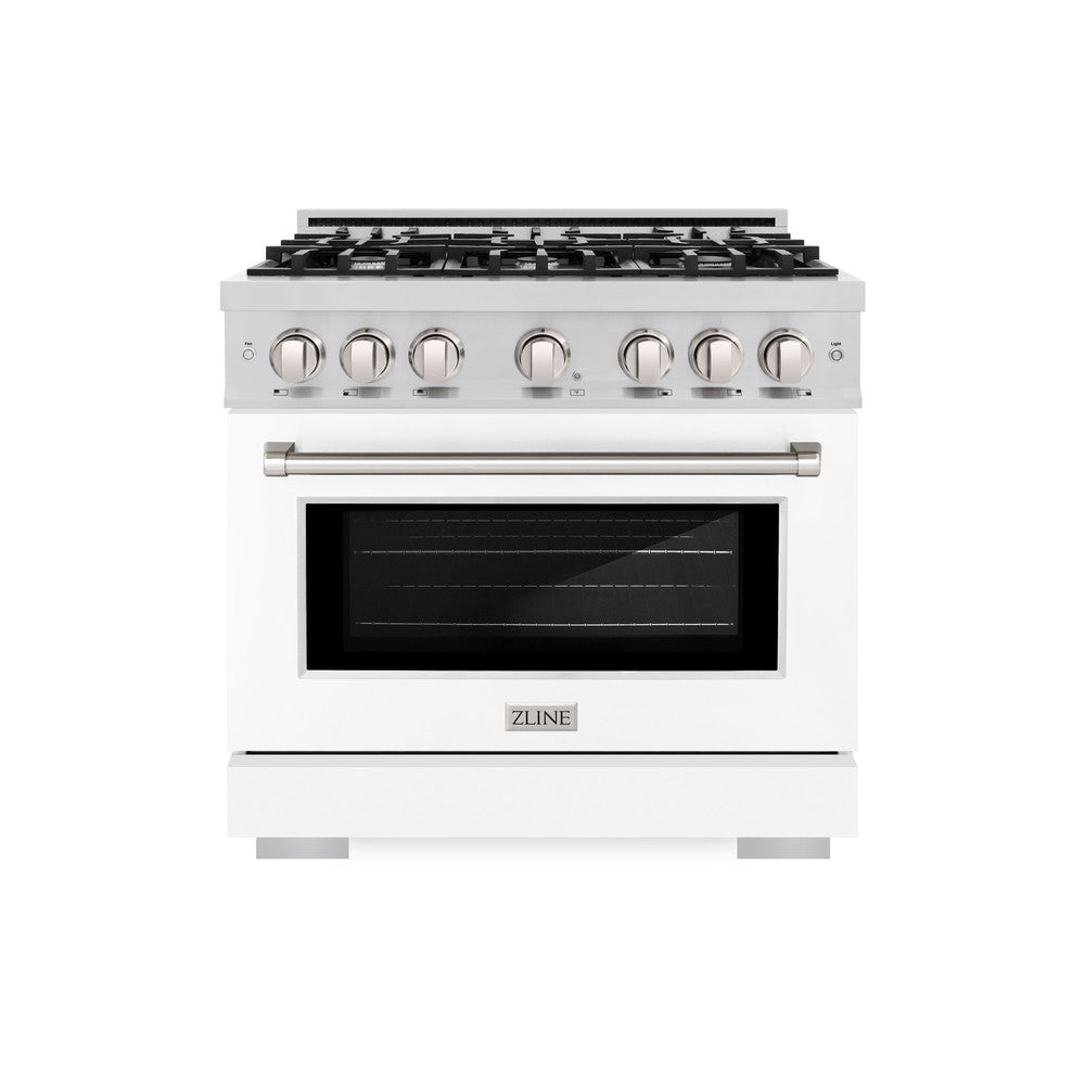 36 in. 5.2 cu. ft. Select Gas Range with 6 Burner Cooktop and Convection Gas Oven - (HGRWM36) -