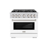 36 in. 5.2 cu. ft. Select Gas Range with 6 Burner Cooktop and Convection Gas Oven - (HGRWM36) -
