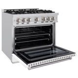 36 in. 5.2 cu. ft. Select Gas Range with 6 Burner Cooktop and Convection Gas Oven - (HGRWM36) -