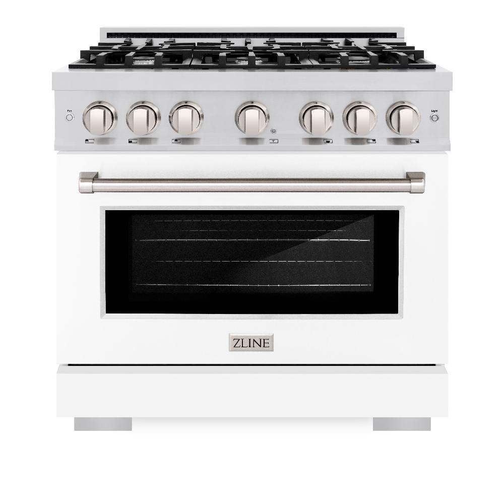 36 in. 5.2 cu. ft. Select Gas Range with 6 Burner Cooktop and Convection Gas Oven - (HGRWM36) -
