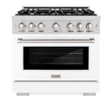 36 in. 5.2 cu. ft. Select Gas Range with 6 Burner Cooktop and Convection Gas Oven - (HGRWM36) -
