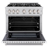 36 in. 5.2 cu. ft. Select Gas Range with 6 Burner Cooktop and Convection Gas Oven - (HGRWM36) -