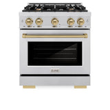 Autograph Edition 30 in. 4.2 cu. ft. Select Gas Range with 4 Burner Cooktop and Convection Gas Oven - (HGRZ30CB) -