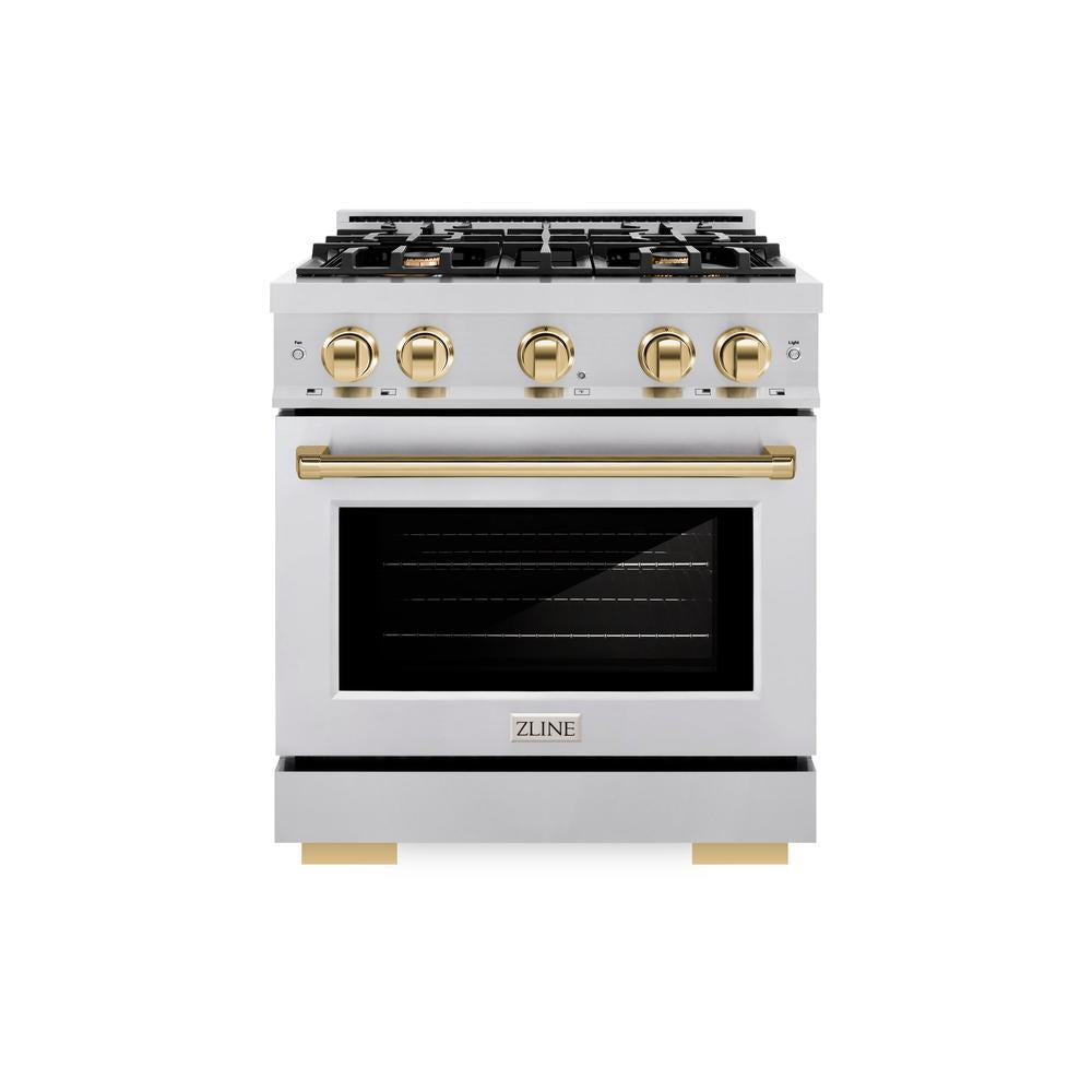 Autograph Edition 30 in. 4.2 cu. ft. Select Gas Range with 4 Burner Cooktop and Convection Gas Oven - (HGRZ30G) -