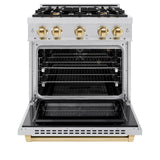 Autograph Edition 30 in. 4.2 cu. ft. Select Gas Range with 4 Burner Cooktop and Convection Gas Oven - (HGRZ30G) -