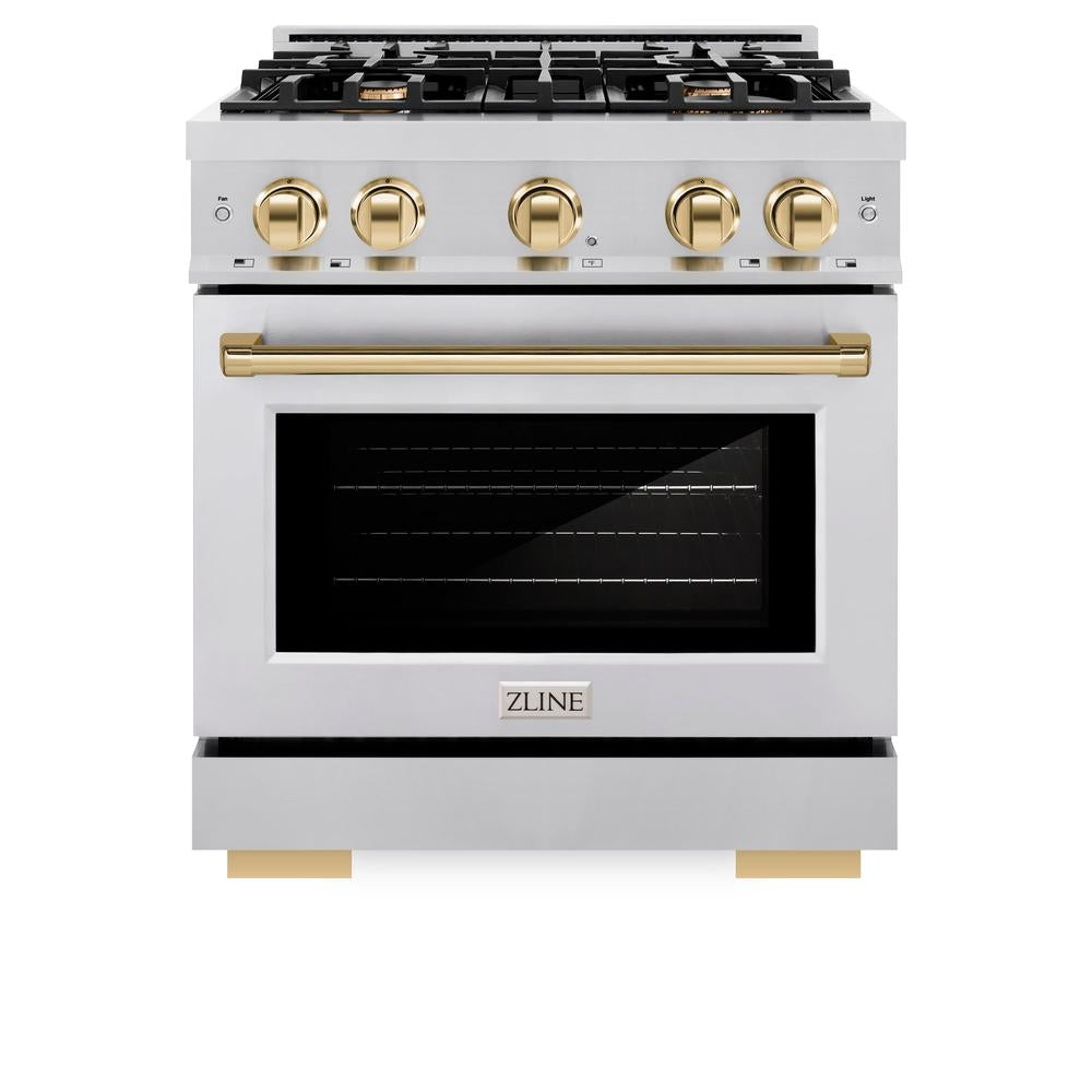 Autograph Edition 30 in. 4.2 cu. ft. Select Gas Range with 4 Burner Cooktop and Convection Gas Oven - (HGRZ30G) -