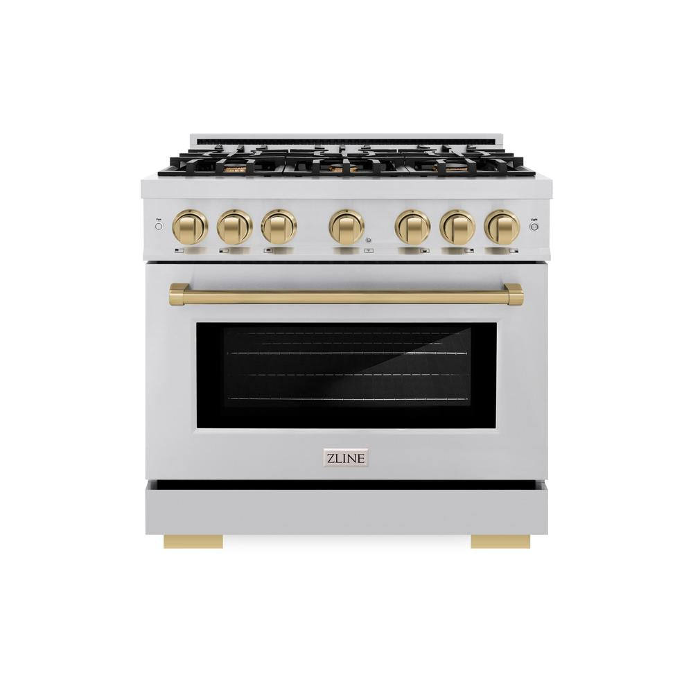 Autograph Edition 36 in. 5.2 cu. ft. Select Gas Range with 6 Burner Cooktop and Convection Gas Oven - (HGRZ36CB) -