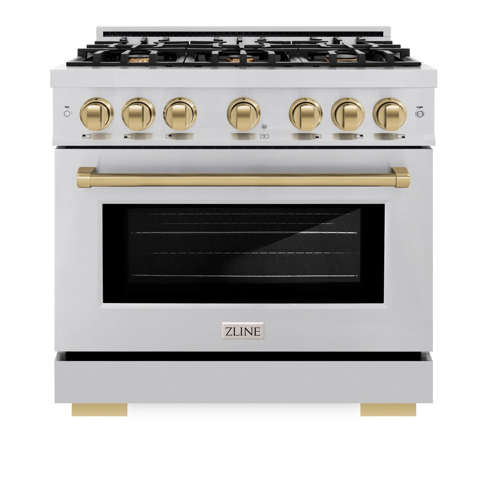 Autograph Edition 36 in. 5.2 cu. ft. Select Gas Range with 6 Burner Cooktop and Convection Gas Oven - (HGRZ36CB) -