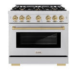 Autograph Edition 36 in. 5.2 cu. ft. Select Gas Range with 6 Burner Cooktop and Convection Gas Oven - (HGRZ36CB) -