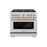 Autograph Edition 36 in. 5.2 cu. ft. Select Gas Range with 6 Burner Cooktop and Convection Gas Oven - (HGRZ36G) -