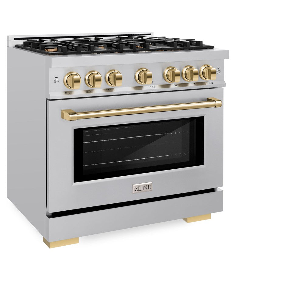 Autograph Edition 36 in. 5.2 cu. ft. Select Gas Range with 6 Burner Cooktop and Convection Gas Oven - (HGRZ36G) -