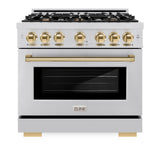 Autograph Edition 36 in. 5.2 cu. ft. Select Gas Range with 6 Burner Cooktop and Convection Gas Oven - (HGRZ36G) -