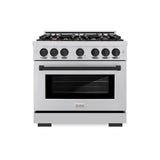 Autograph Edition 36 in. 5.2 cu. ft. Select Gas Range with 6 Burner Cooktop and Convection Gas Oven - (HGRZ36MB) -