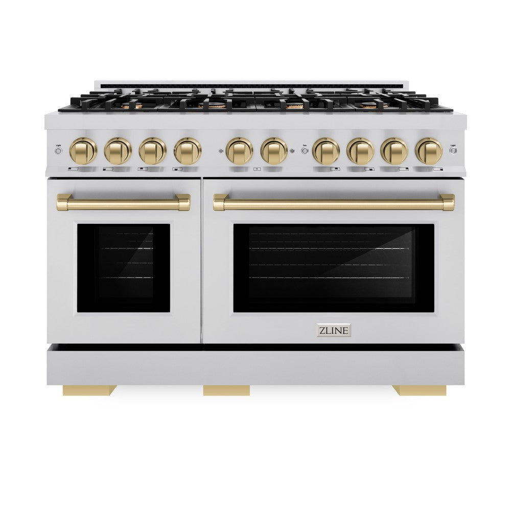 Autograph Edition 48 in. 6.7 cu. ft. Select Double Oven Gas Range with 8 Burner Cooktop - (HGRZ48CB) -