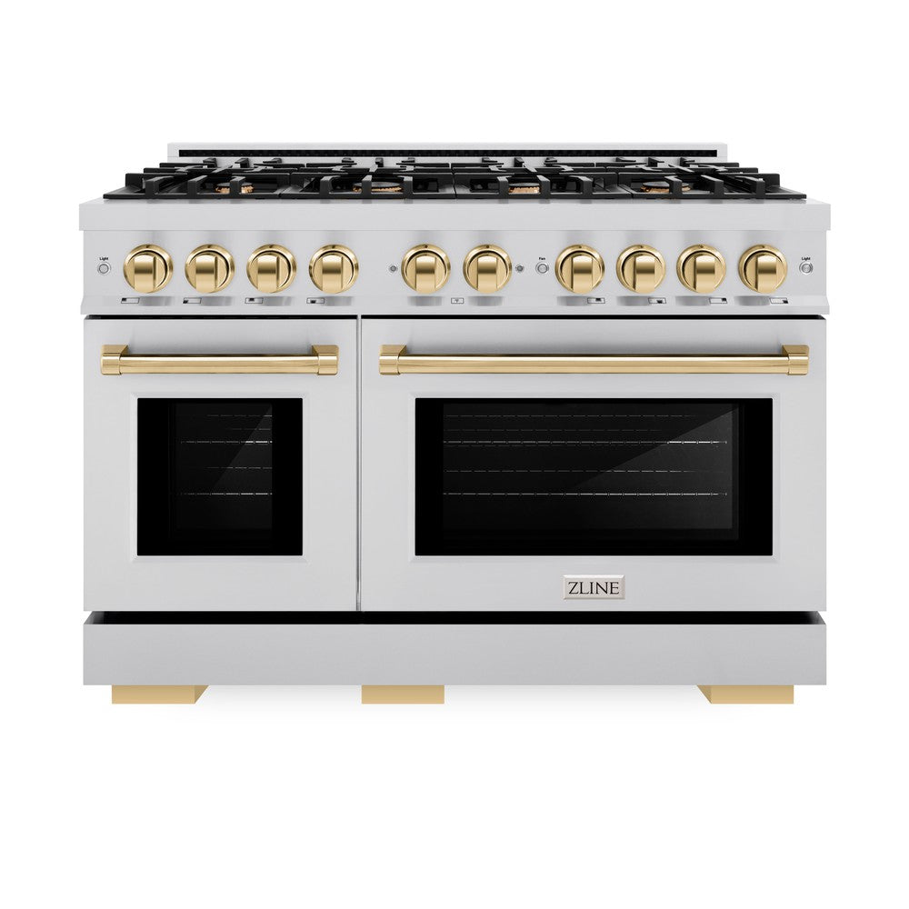 Autograph Edition 48 in. 6.7 cu. ft. Select Double Oven Gas Range with 8 Burner Cooktop - (HGRZ48G) -