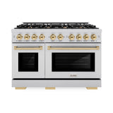 Autograph Edition 48 in. 6.7 cu. ft. Select Double Oven Gas Range with 8 Burner Cooktop - (HGRZ48G) -