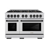 Autograph Edition 48 in. 6.7 cu. ft. Select Double Oven Gas Range with 8 Burner Cooktop - (HGRZ48MB) -
